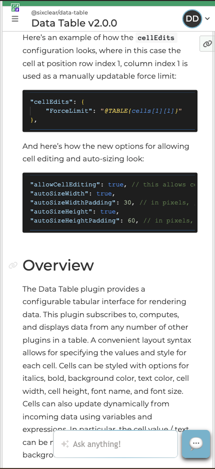 Documentation Mobile